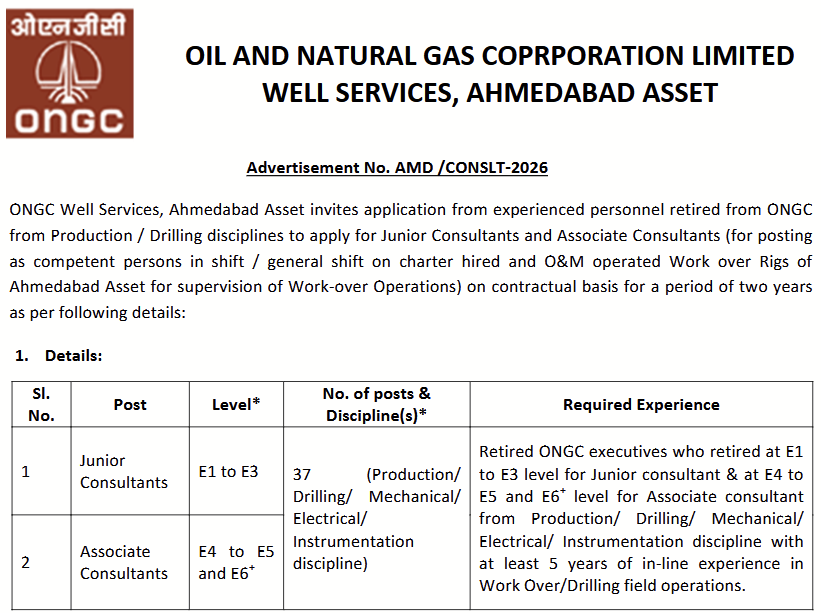 indiangovtjobs's tweet photo. ✅ ONGC Consultant Recruitment 2026 – Apply for 37 Posts | Last Date 19-06-2026

🔗 https://t.co/Imhj7ye4VR https://t.co/TcN6NoznyN