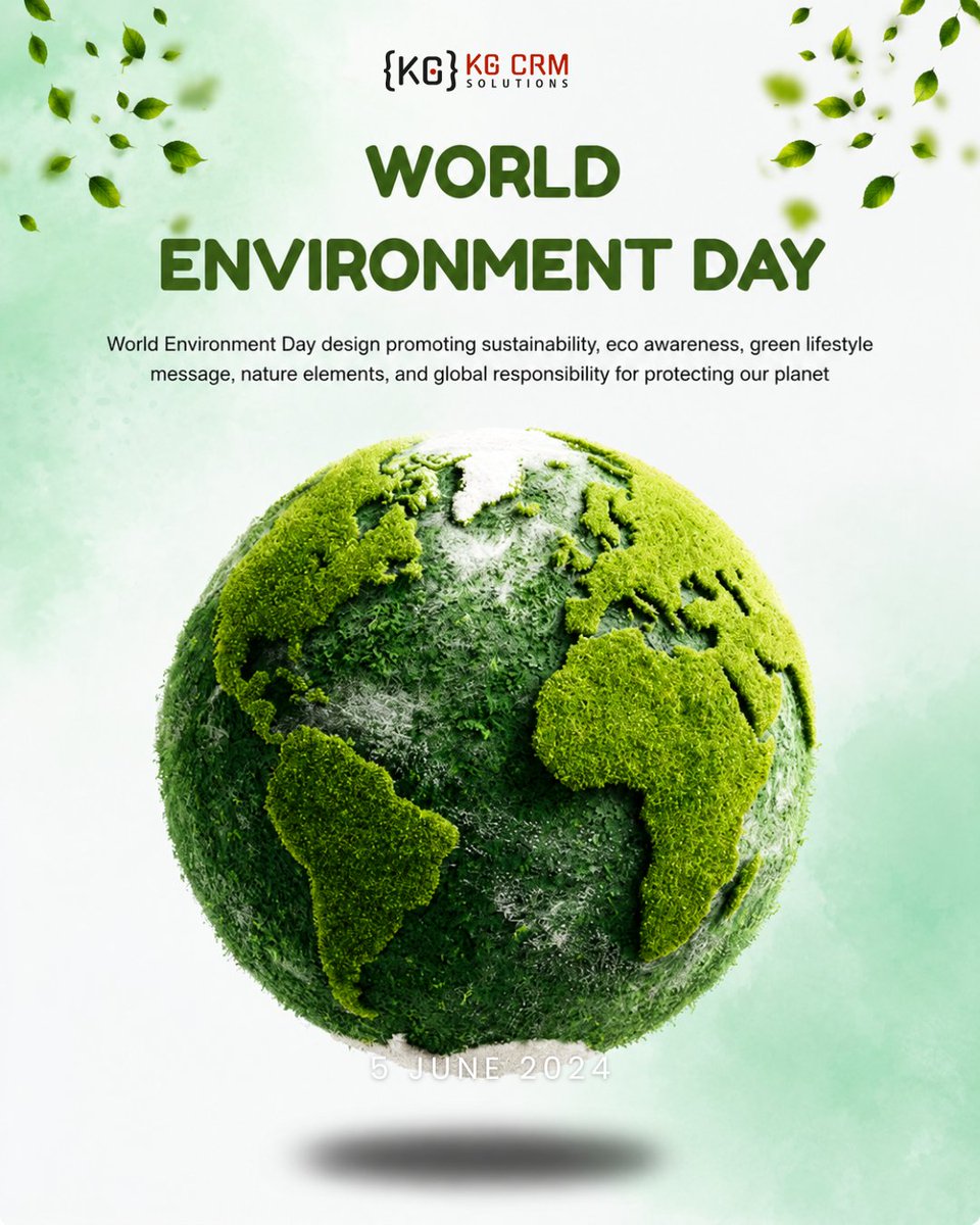 Pkgarg55's tweet photo. 🌍 Happy World Environment Day! 🌱

Every small action for the environment creates a big impact for our future. Let's work together to protect our planet and build a greener tomorrow. 💚

#WorldEnvironmentDay #SaveEarth #GoGreen #Sustainability #GreenFuture #KGCRMSolutions https://t.co/QPXViUzUHj