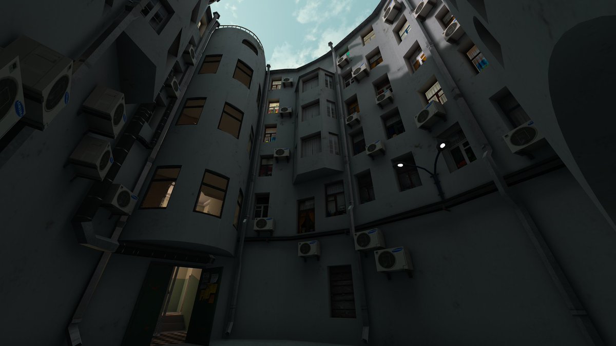 Bradlee1011's tweet photo. World name: 5-ая Улица ［BETA］
By: -ARCA
Platform: PC &amp; Quest 

#VRChat #VRChat_world紹介 https://t.co/qIeHATV5vz