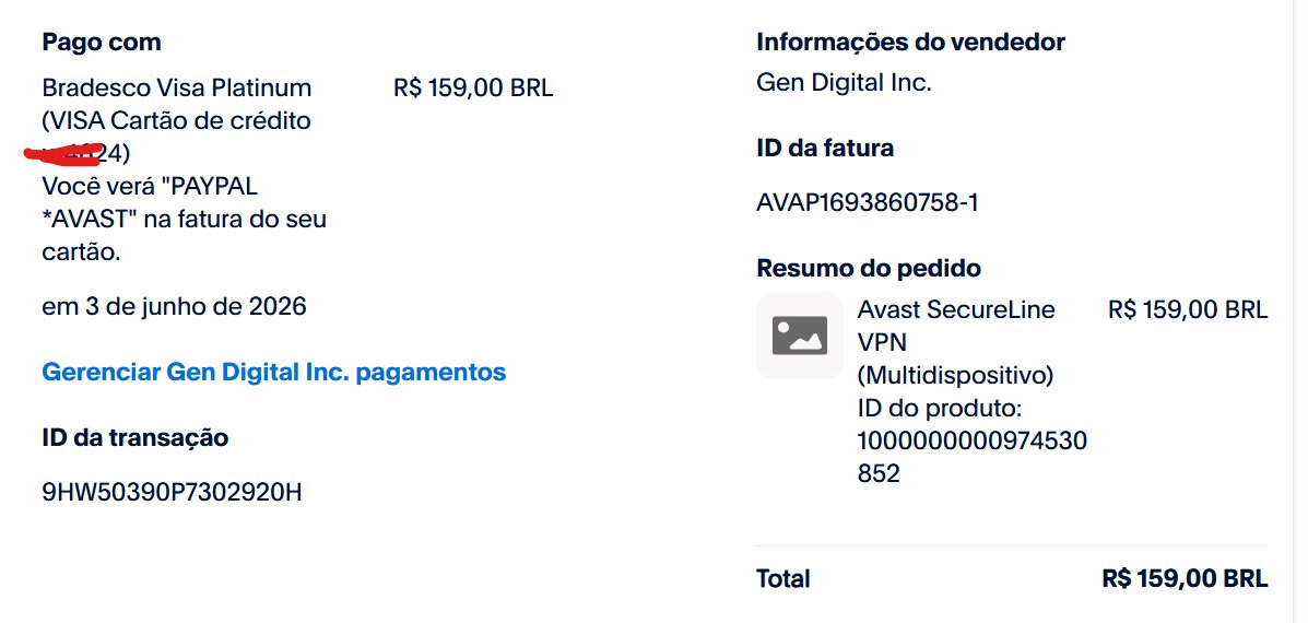 silneyslopes's tweet photo. @Avast  É  MUITA ENROLAÇAO PARA SOLICITAR O REEMBOLSO DE  UMA  ASSINATURA  JA CANCELADA  QUE  NEM O  SOFT  INSTADO  VC  TEM  + https://t.co/pFQQn101Q0