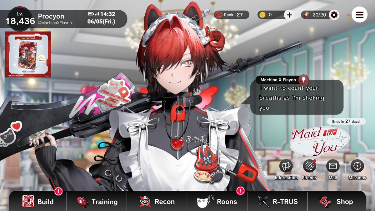 machinaxflayon's tweet photo. 🪫MACHINA X FLAYON 🪫
🔫🔪MAID FOR YOU🔪🔫

New Outfit!! My mama @oxSTL did a great job 
Even if I'm a Maid, I'm still fit for battle, so I'll do my best to serve you, Master. Just don't get ahead of yourself.

(THANK UUU BIRTHDAY) https://t.co/KFZRGHZ9HW