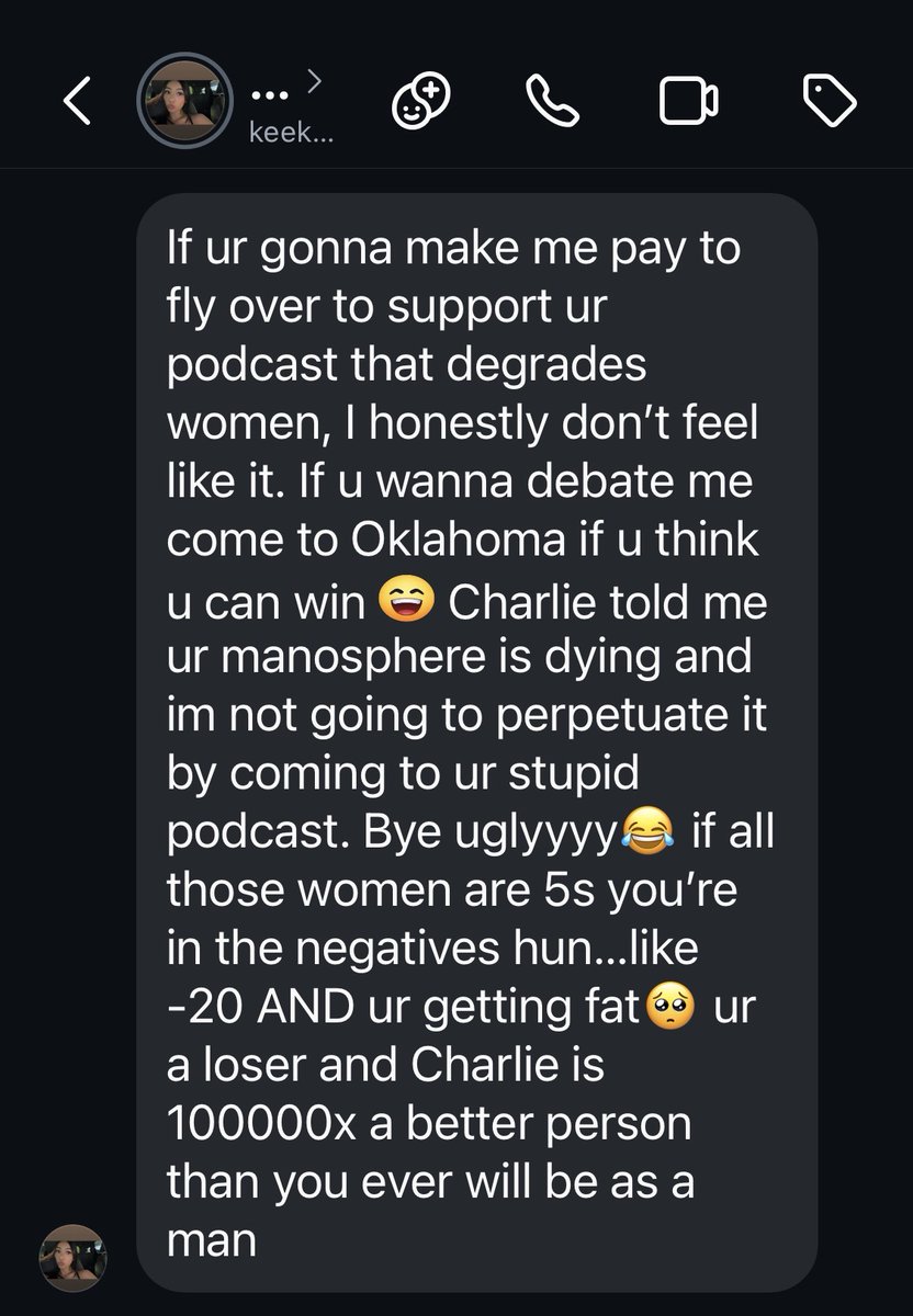 BrianAtlas's tweet photo. So Ciara Mariano aka Mary Ciara Tejada Mariano sent me a very nasty DM. She is a TikTok cellist. I responded politely inviting her onto the show to debate/discuss her disagreements. She flip flopped repeatedly about coming on the show. She repeatedly continued insulting me (there was a lot, I didn't include all screenshots). It ultimately culminated in her backing out and crashing out. She claims to be Christian. She also admits to having BPD, which perhaps explains her outbursts. She's a major catfish btw (photos in replies) and just an all around awful person.