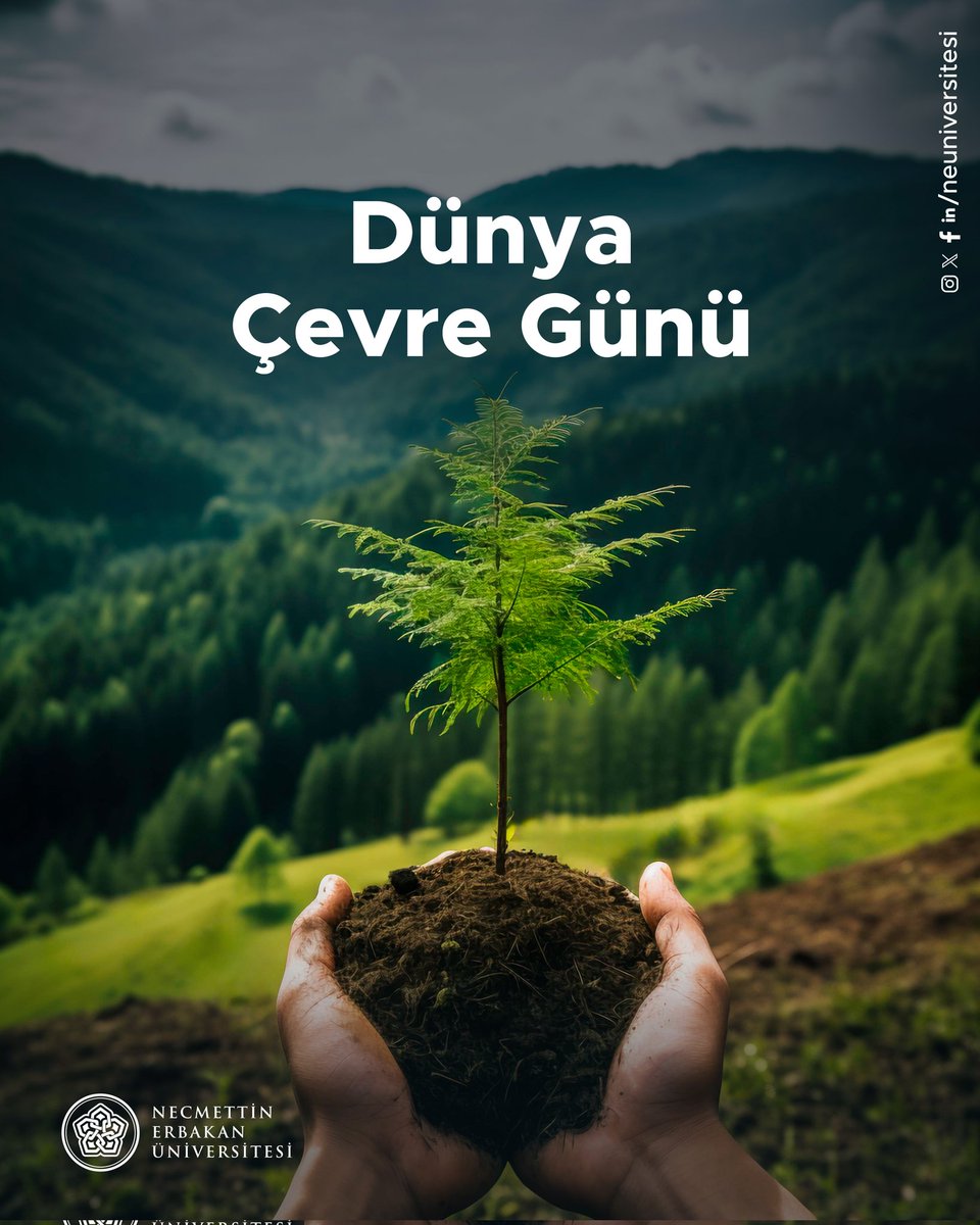 NEUniversitesi's tweet photo. Geleceğimizi yeşillendirmek elimizde. Doğayı sev, koru ve yaşat!

 #DünyaÇevreGünü https://t.co/yLqTwSZi4G