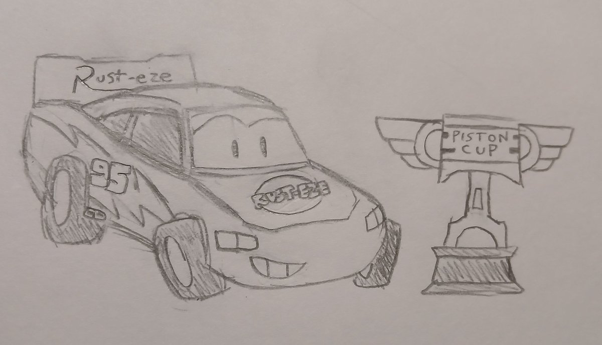 N64Tea's tweet photo. Lightning and his Piston Cup
#Cars #カーズ #Carsfanart https://t.co/Bm56OJHDiC