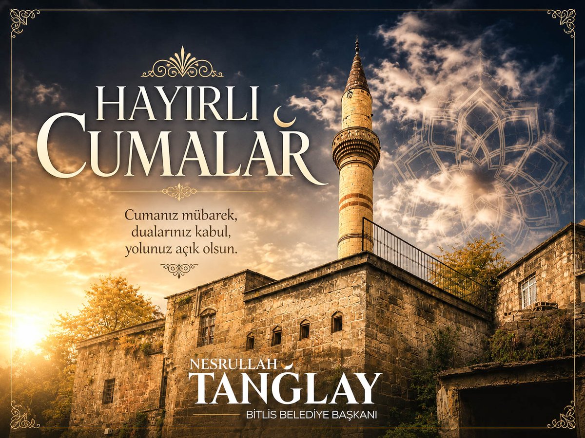 BitlisBld's tweet photo. Günaydın Bitlis❤️

Cuma’nın rahmetinin ve bereketinin; gönüllerimize huzur, hanelerimize mutluluk ve şehrimize güzellikler getirmesini diliyoruz.🌿

Hayırlı Cumalar 🕌 https://t.co/msX9NXniT3