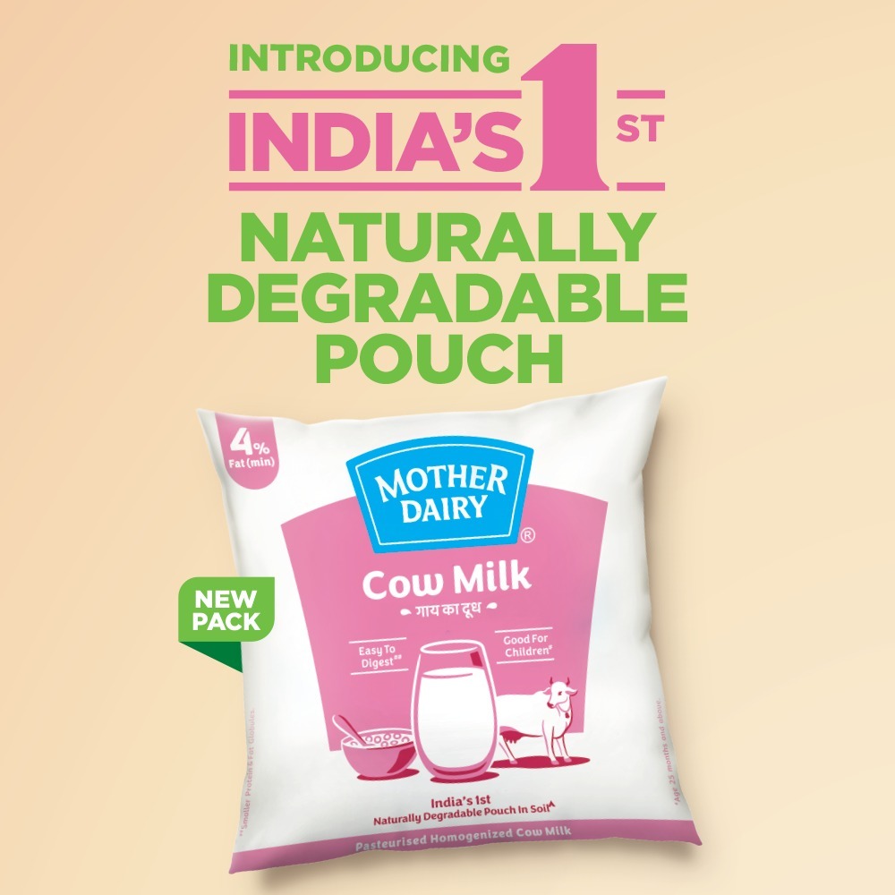 _youradi_'s tweet photo. Some products become a part of daily life without us even noticing. Nice to see @MotherDairyMilk bringing thoughtful innovation to its trusted cow milk pouch. #Indias1stByMotherDairy https://t.co/H1JWP3LvGc