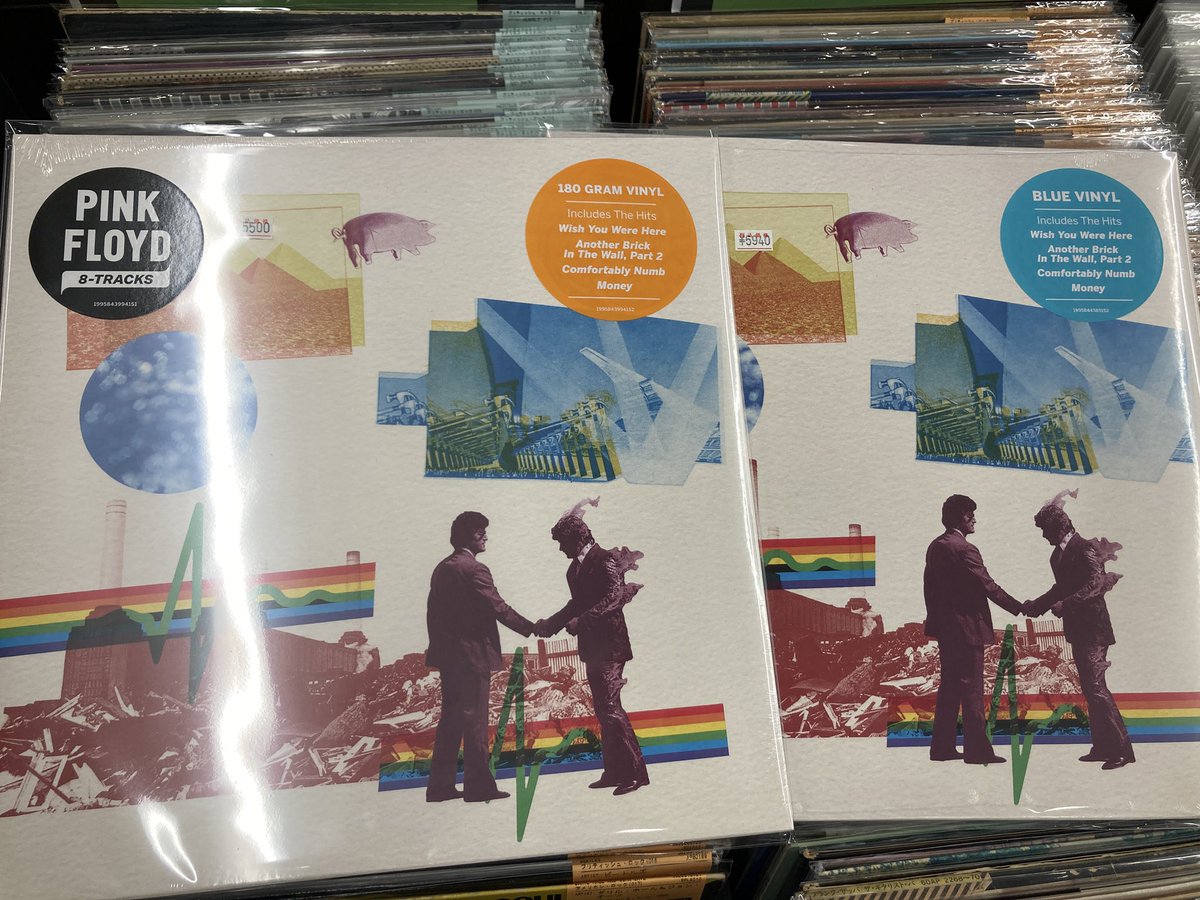 diskunion_dns's tweet photo. 【プログレ新品新入荷】 
15年ぶりとなる公式ベスト盤 #PINKFLOYD『極致~8-トラックス』CD、LP各形態入荷しました✨
70年代の8年間の名盤から厳選された8曲を収録  
「翼を持った豚」はPart1とPart2を繋げた完全版が収録
 国内盤にはオリジナル特典としてコースター封入🐖
#du名古屋プログレ 
@pro_uni https://t.co/UcWCFfl4WH
