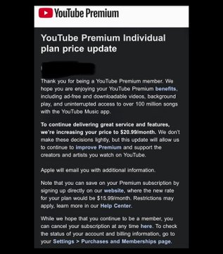BIZBoost's tweet photo. YouTube Premium is increasing its price from $13.99 to $15.99 per month, while Family plans are rising to $26.99.

At the same time, YouTube is adding AI powered playback that automatically speeds through less important moments to save viewers time.

The future of streaming is becoming more expensive and more automated. 🚀