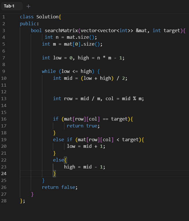 Siddhant_code's tweet photo. #SDESheetChallenge @takeUforward_ @striver_79 
1.majority number

simple brute force approach would be to solve this in O(n^2) a better would be to hash it but the optimal comes from voting algo where if a number appears more than n/2 times the contribution of that number to the count variable if increased when found and decreased when not would be positive
2. search in 2d matrix

brute force to search every element a better and intuitively my first approach was to determine which row the element might exist and consider it as a different array and apply binary search to that particular row

but the optimal solution considers the entire matrix as a flattened 2d array where we apply bs to get the target

3, pow(x,n)

brute force can be to multiply the number as many times as it wants

for optimal use the idea of making a sqaure recursively to get an even power and in case of odd multiply the number once again