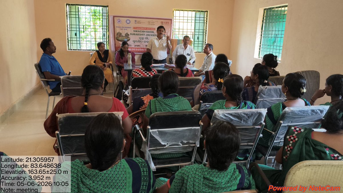 zpbaragada's tweet photo. Special Gram Sabha were conducted in vin different GPs under Bargarh Dist on the occasion of WED-2026 under the SGSJ Campaign.  #SGSJ #WED2026 #MissionLiFe #SBMG #SWMRules2026 #MoPR @PRDeptOdisha @IPR_Odisha @MoJSDDWS @swachhbharat @DMBargarh @sbmodisha https://t.co/r79wde5wd7