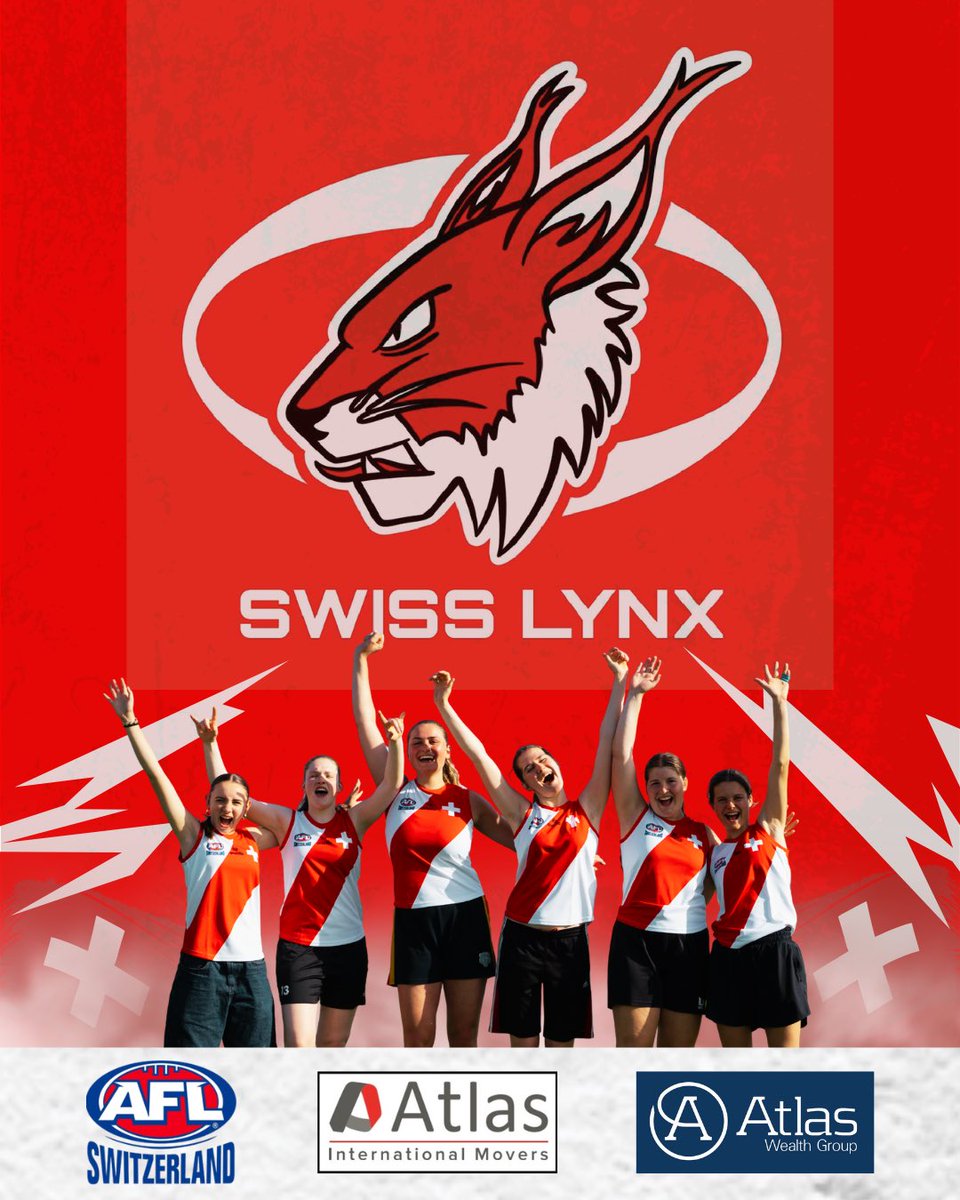 AFLSwitzerland's tweet photo. For the first time since 2023 we‘re sending a women’s national team to Euro Cup 2026

The revival, led by former Head of Women’s Football Molly Coleman &amp; current Co-Heads Alina Pirkheim &amp; Emilia Heufelder, has undergone a major transformation. The team is now: the Swiss Lynx. 1/3 https://t.co/Lpc4cHB88T