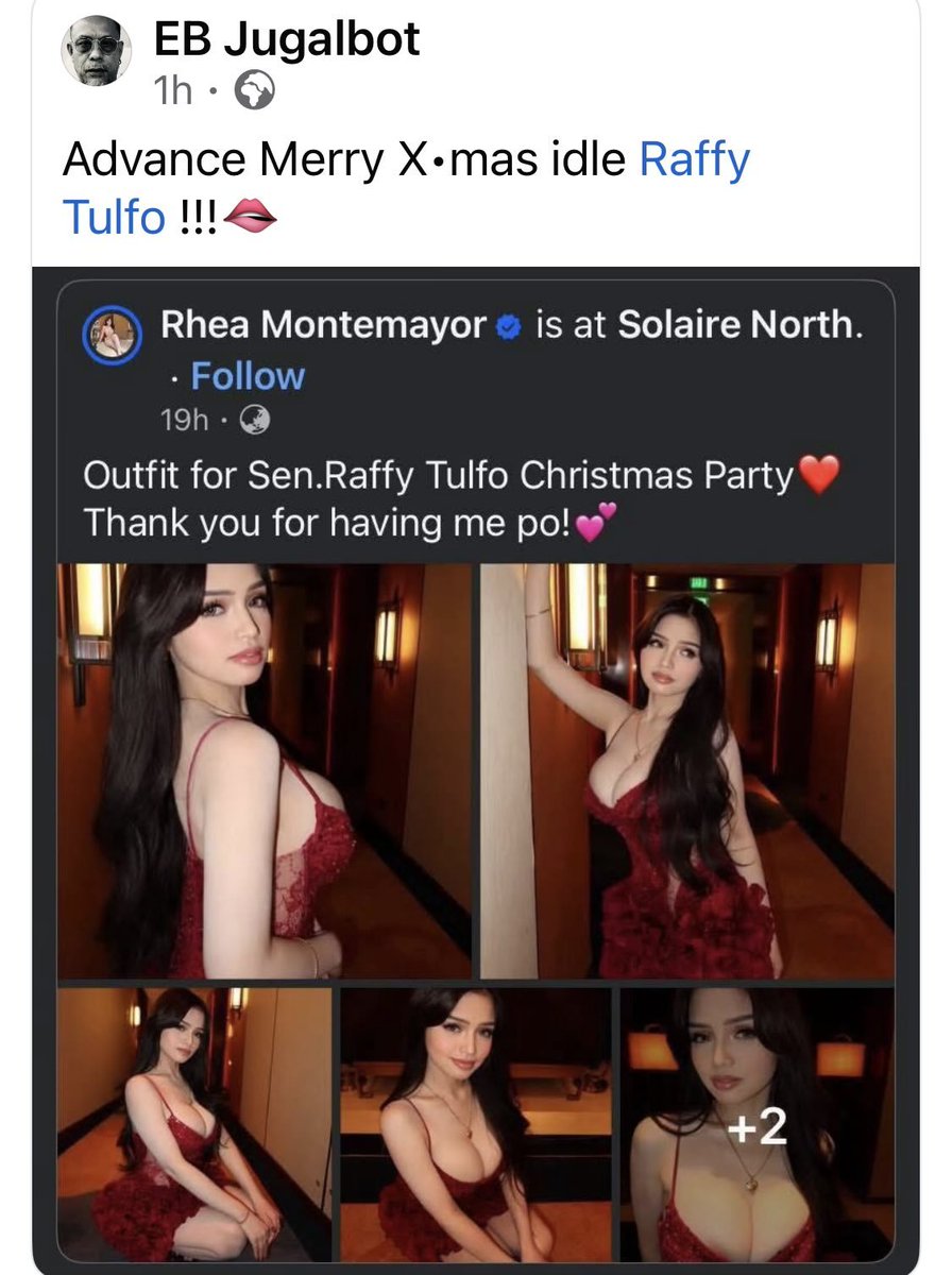 EL_FlLlBUSTERO's tweet photo. Tindi mo, Raffy Tulfo. 300,000 ang sahod mo mula sa pera ng bayan ginagamit mo sa paparty sa mga bebot. 72 milyon ang naghihirap na Pilipino maawa ka naman. Matindi ang balik ng karma kilabutan ka IDOL. https://t.co/sZvssvPbDs