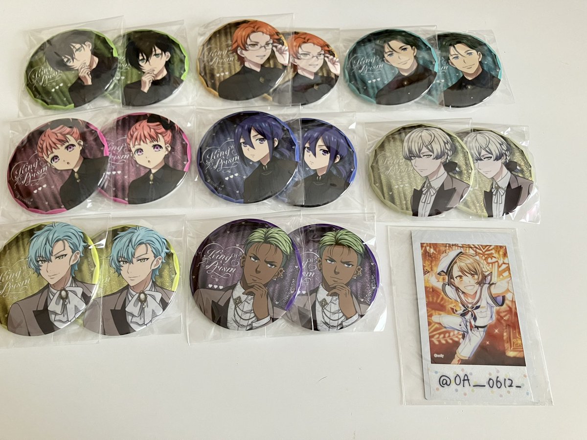 OA__0612_'s tweet photo. 【交換】キンプリ キンツア ステラマップカフェ ソフマップ アニメガ 缶バッジ クリアカード

譲:タイガ カケル ミナト レオ ユウ ルヰ ジョージ アレク

求:シン > 定価＋送料

郵送希望
お気軽にお声かけください🙇🏻‍♀️ https://t.co/d0itUqnr32