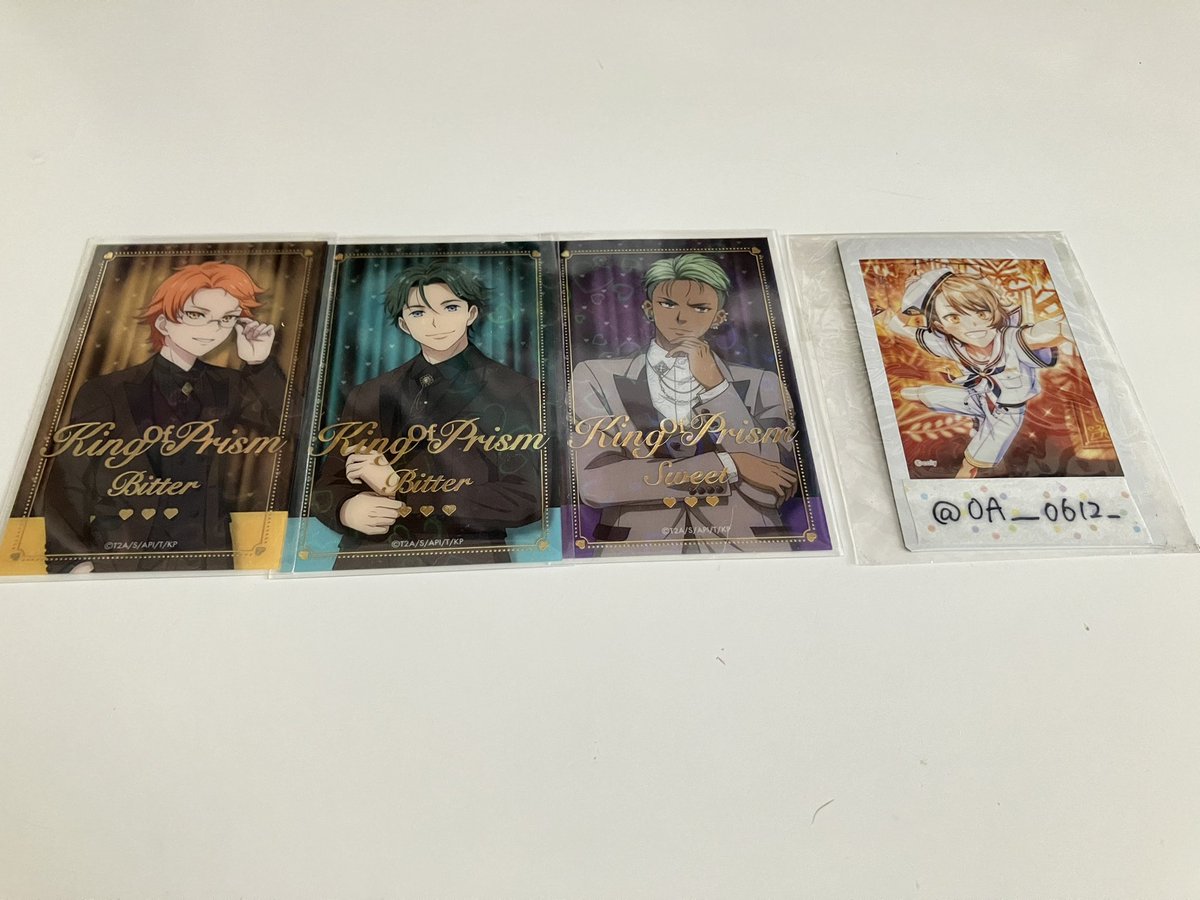 OA__0612_'s tweet photo. 【交換】キンプリ キンツア ステラマップカフェ ソフマップ アニメガ 缶バッジ クリアカード

譲:タイガ カケル ミナト レオ ユウ ルヰ ジョージ アレク

求:シン > 定価＋送料

郵送希望
お気軽にお声かけください🙇🏻‍♀️ https://t.co/d0itUqnr32