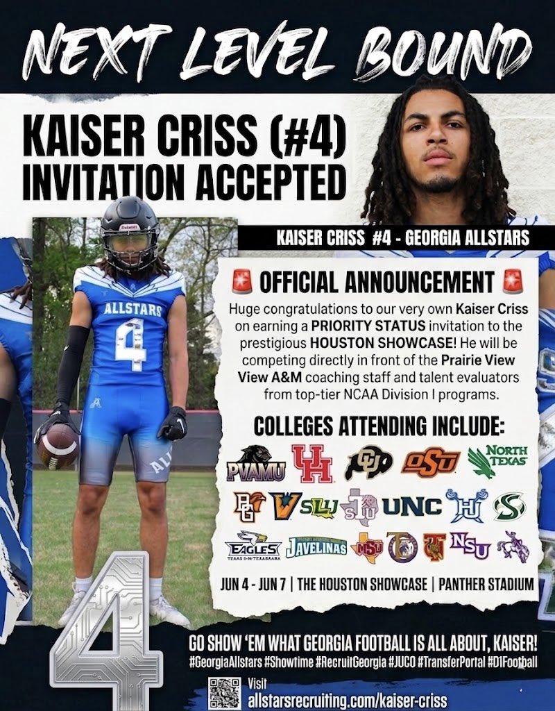 certifiedslim38's tweet photo. Good day today for one of the Allstars Athletes! Houston Showcase @coachjack212 appreciate you and your program! Kaiser Criss Kennesaw Ga. https://t.co/8H1gjxEmeL