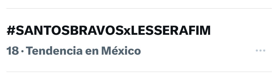 siuDual's tweet photo. Tenemos que subir esa tendencia 

#SANTOSBRAVOSxLESSERAFIM https://t.co/1OPOfQW22Y
