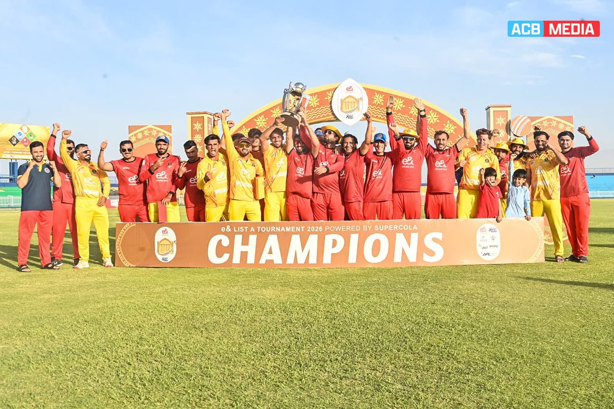 mak_asif's tweet photo. - Team Speenghar wins the @ACBofficials domestic 50-over tournament. Elite competition among star-studded teams. Nabi, Darwish Rasooli &amp; Farid Malik starred for the winning team. Darwish, best batter, Yameen, best bowler.

Congratulations team &amp; especially their coach, @AghaSabir https://t.co/Azta4CFciw