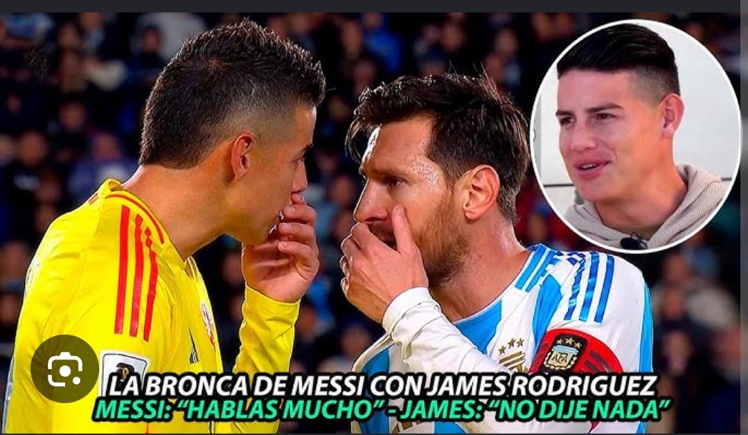 DayanVR's tweet photo. @FCFSeleccionCol @avianca @jamesdrodriguez agrandado con Antonella, ahh Pero con Messi? Te cagaste. https://t.co/RoNdpFAvZG