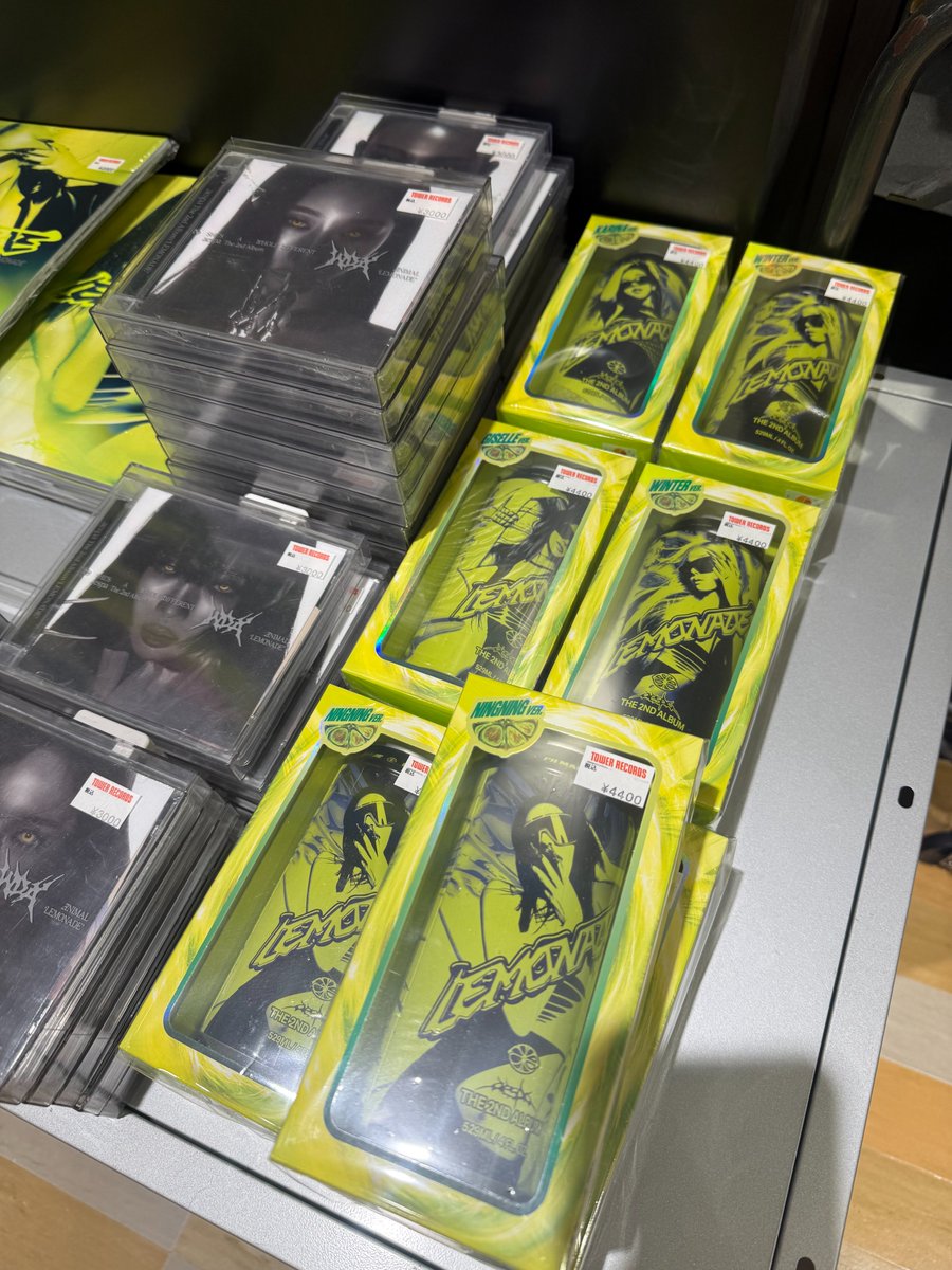 HONDALADY ★会場限定CD-R2枚セット aespa】 The 2nd Album🍋LEMONADE🍋 限定特典付き🧃CAN Ver. 在庫僅か