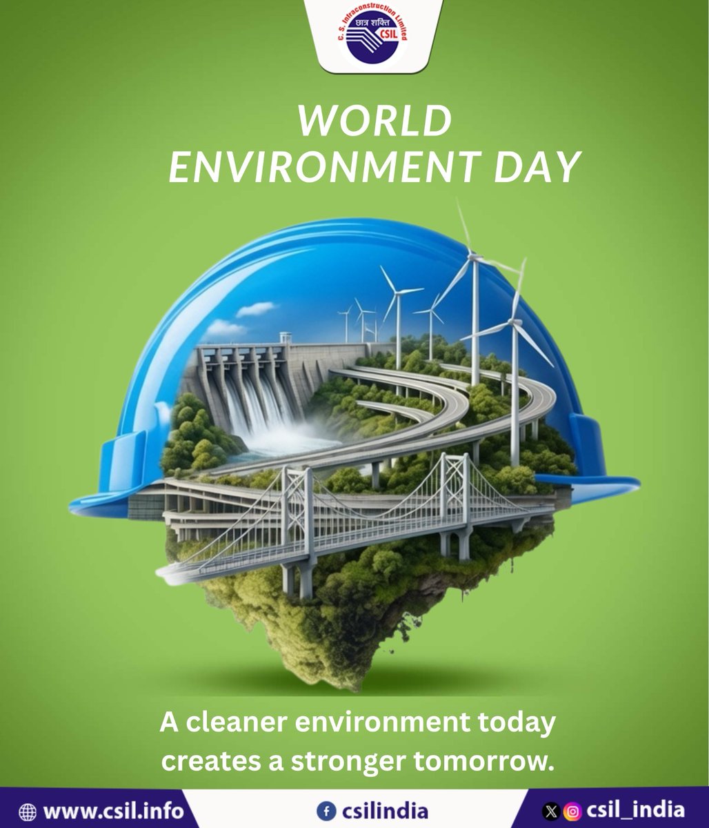 csil_india's tweet photo. Sustainability is not just a responsibility—it's a commitment to future generations. On World Environment Day, let's work together towards a cleaner, greener, and more sustainable tomorrow.
#WorldEnvironmentDay #CSIL #Sustainability #GreenFuture #EnvironmentFirst #ClimateAction https://t.co/wivTfQFGNw