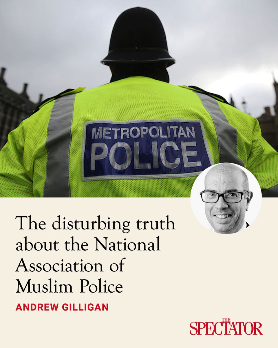 spectator's tweet photo. The official representative body for Muslim police officers in Britain has branded Zionism "one of the manifestations of anti-Muslim hatred," described the Israel Defence Force as a "Zionist terrorist group" and defended Hamas against "unverified stories about acts of violence.".

The inflammatory claims are made by the National Association of Muslim Police (NAMP) in a policy paper on "confronting anti-Muslim hatred," written by its then vice-president, Khaldoun Kabbani, published on its website last year but not publicised until now.

✍️ Andrew Gilligan

Article | https://t.co/uVbA55gib8