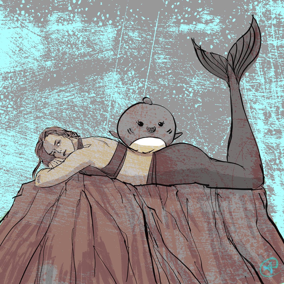 TheArchangelo's tweet photo. @secretmermaid2.0 at the @grotesqueburlesque figure drawing session 🧜‍♀️ 

#TheArchangelo #archangelocrelencia #grotesqueburlesque
#lifedrawing #figuredrawing  procreate procreateartist https://t.co/lbS66HBVwM