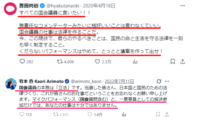 blackjj2020's tweet photo. ・国会議員の本務は「立法」
・日本国と国民のための法律づくり、これが皆さんのお仕事だ
・マイクパフォーマンス（国会質問含む）と、一票要員としての採決参加だけでは、あなたの仕事は十分ではありません
事務総長もこう仰ってましたｗ
とにかく他人に厳しく自分に甘いw https://t.co/4ItTFtxRs6