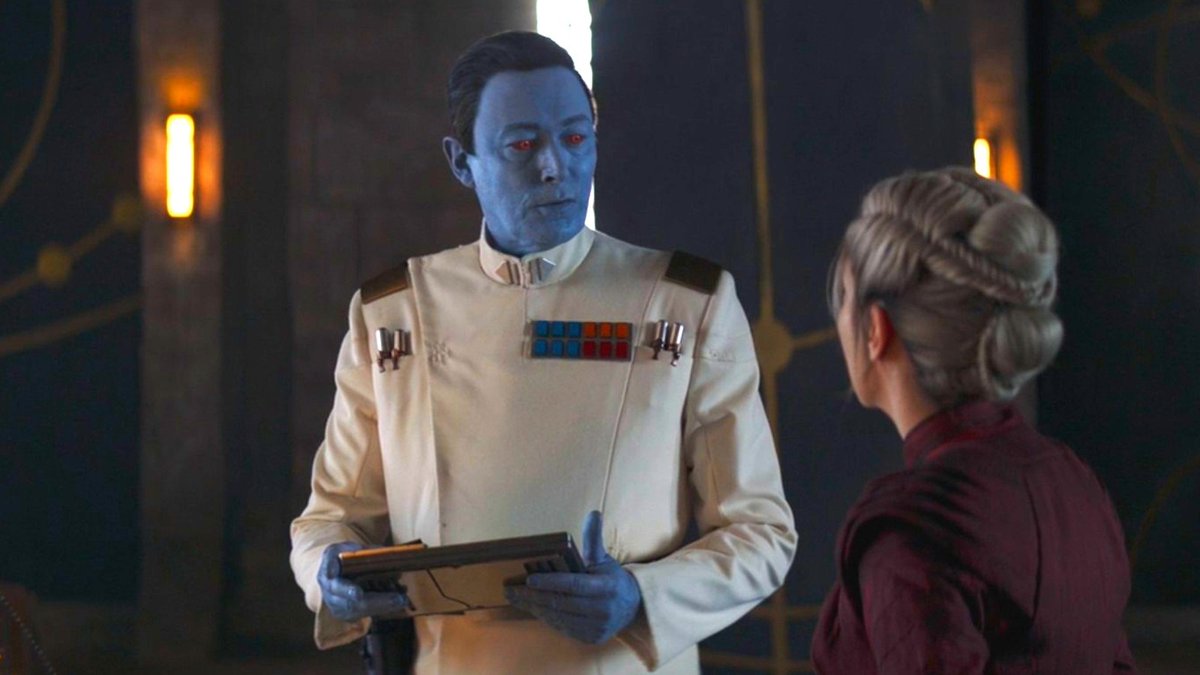 Catlover10000S's tweet photo. Real Thrawn would not have been visibly shook in the slightest to learn Ahsoka was trained by Anakin. He would have enacted a plan to take her out of commission immediately. The EU version of Thrawn doesn't get rattled by revelations—he processes information coldly and turns it into an advantage. Learning that Ahsoka carries Anakin's training would have been filed away as a tactical detail, not an emotional shock. He would have studied her fighting style, predicted her moves, and moved to neutralize her before she could become a problem. That's the Thrawn who outmaneuvered entire fleets with limited resources. The version that reacts with visible surprise is fanfiction. Real Thrawn stays three steps ahead and treats every piece of intel as a weapon to be used, not a surprise to be felt. Disney's take misses the entire point of the character.