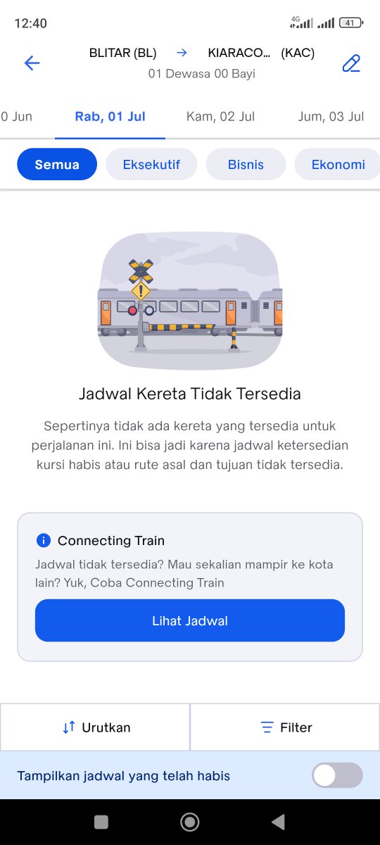 kue_cape's tweet photo. @KAI121 Siang min, terjadi lagi, sudah clear cache, jaringan stabil baik wifi/data seluler saya. Tadi pagi untuk beli tiket penataran, Tawangalun dan probowangi aman saja. Apa ada pembatasan penggunaan aplikasi? jadi ga susah untuk ngecek tiket🥲 terimakasih https://t.co/6Y0H2livzB
