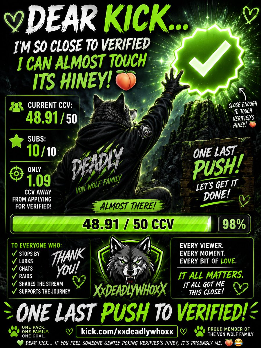 AydanvonWolf's tweet photo. https://t.co/iCSaUhuocA

please share everywhere!

@StakeEddie @Svntvmvriv  @kick @kickcommunity #kickstreaming  @thevonwolves https://t.co/gFZ8YkVS6K