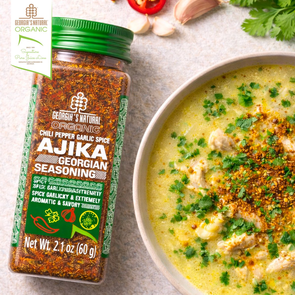 GeorgiasN's tweet photo. 🔥 100% ORGANIC “AJIKA” – GEORGIAN SEASONING 🌶️🧄
Born in the sun-rich landscapes of Western Georgia, Ajika is more than a seasoning — it’s a bold expression of aroma and tradition. https://t.co/ibcI2xIULd
