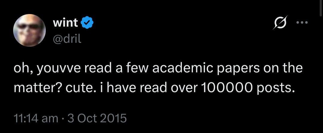 chernoffbound's tweet photo. It would help if the Indian youth was well-read. You can't get your entire worldview from reels. 
Me? Why, I've read over 100000 posts. https://t.co/uJ3stsvQ47
