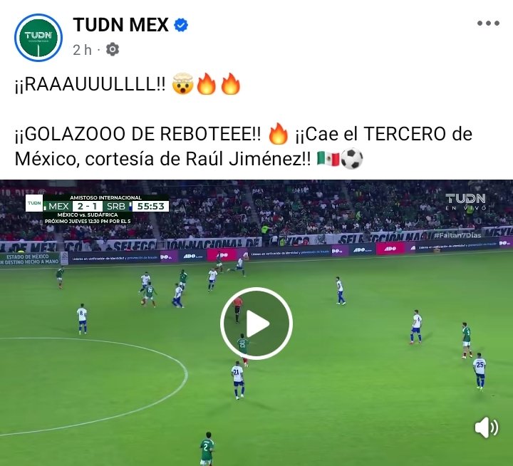 Memo_Durden's tweet photo. @anto_dlt Claro, el "Golazo de rebote" de Raúl Jiménez...
Bueno, así lo dice @TUDNMEX 😂😂😂 https://t.co/oHGO5FvGbN