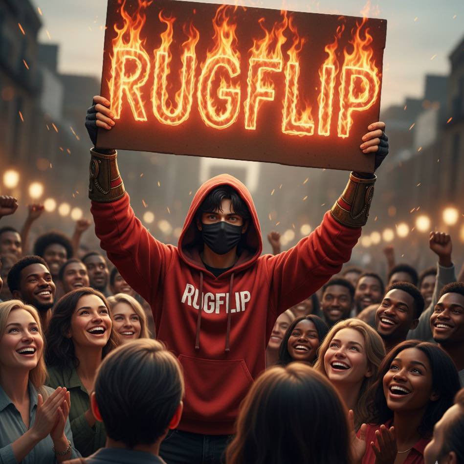 RugFlip's tweet photo. It’s time to change the narrative, to many fake coins and rugs. We are here to call out those project and flip the 17.5 billion that been stolen. Stand with us a let send a coin made for. The people @RugFlip https://t.co/ya5jGKvcOi