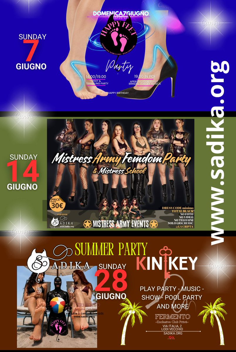 SadikaClub's tweet photo. Un Giugno Strepitoso
Qui tutti gli eventi:
https://t.co/kfxMbKKLjZ https://t.co/NhrVSKJ1Rq