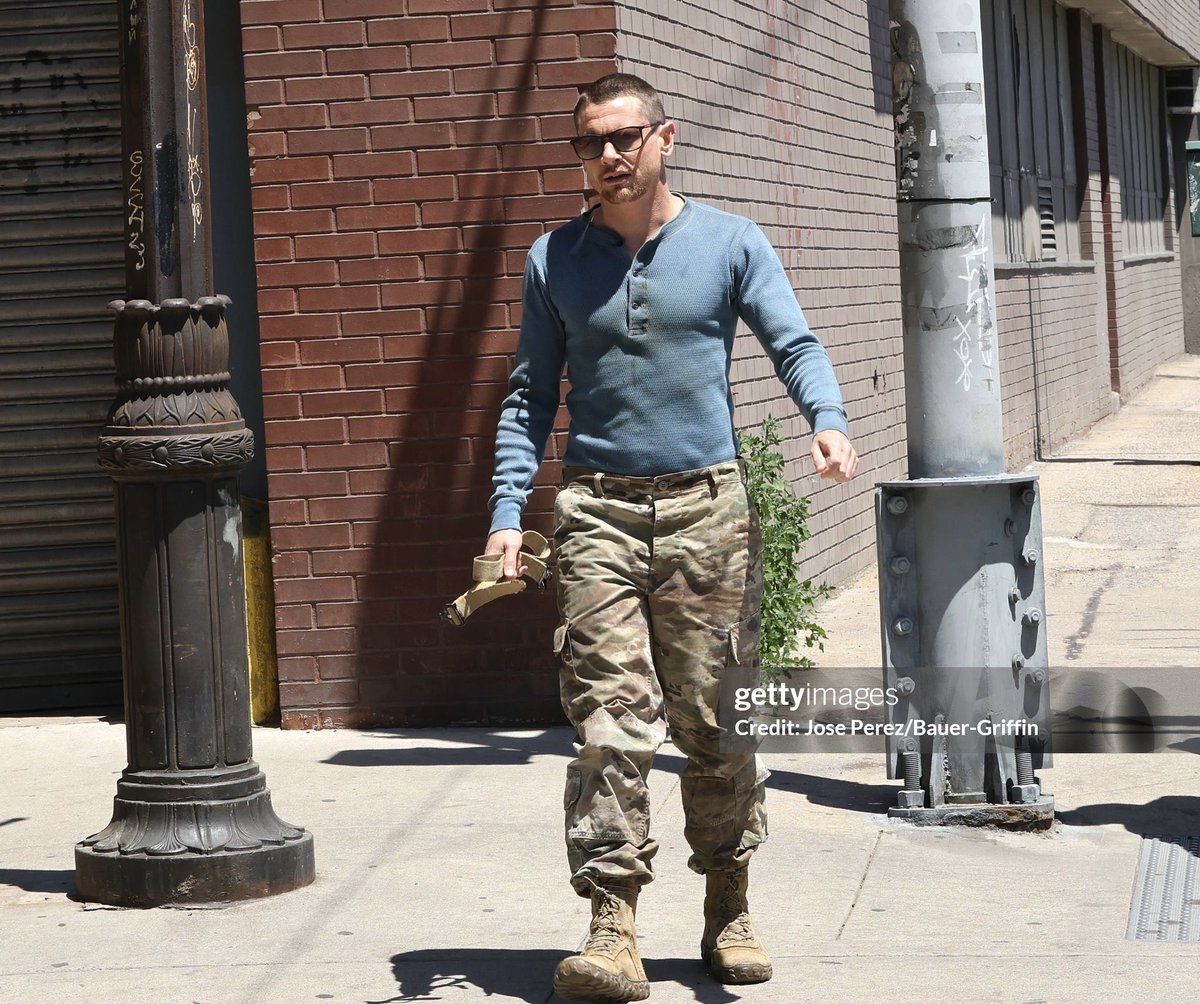ragingmotelfire's tweet photo. Jack Bald O’Connell looking divalicious with sunglasses on and belt OFF on the set of A Quiet Place 3!! https://t.co/G8PB09e0ld