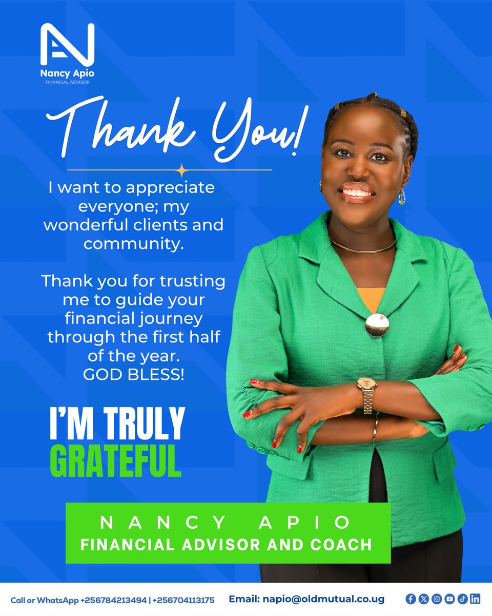 NancyApio1's tweet photo. Take a moment to reflect. The best way to honor the lessons of Half year 1 is to apply them in Half year 2.

As you step into this half of the year, let me guide your approach to your finances and position you for a stronger financial future.

 Call or WhatsApp: +256 784 213 494 https://t.co/8pxrjWgfFB