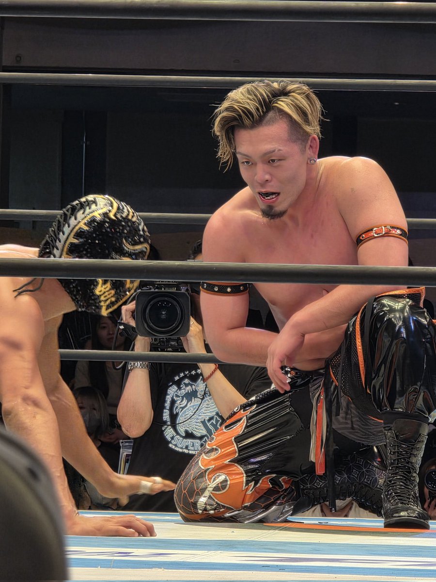 6.2 後楽園ホール ティタンに勝利の藤田くん✨ #BOSJ33 #njpw #藤田晃生
