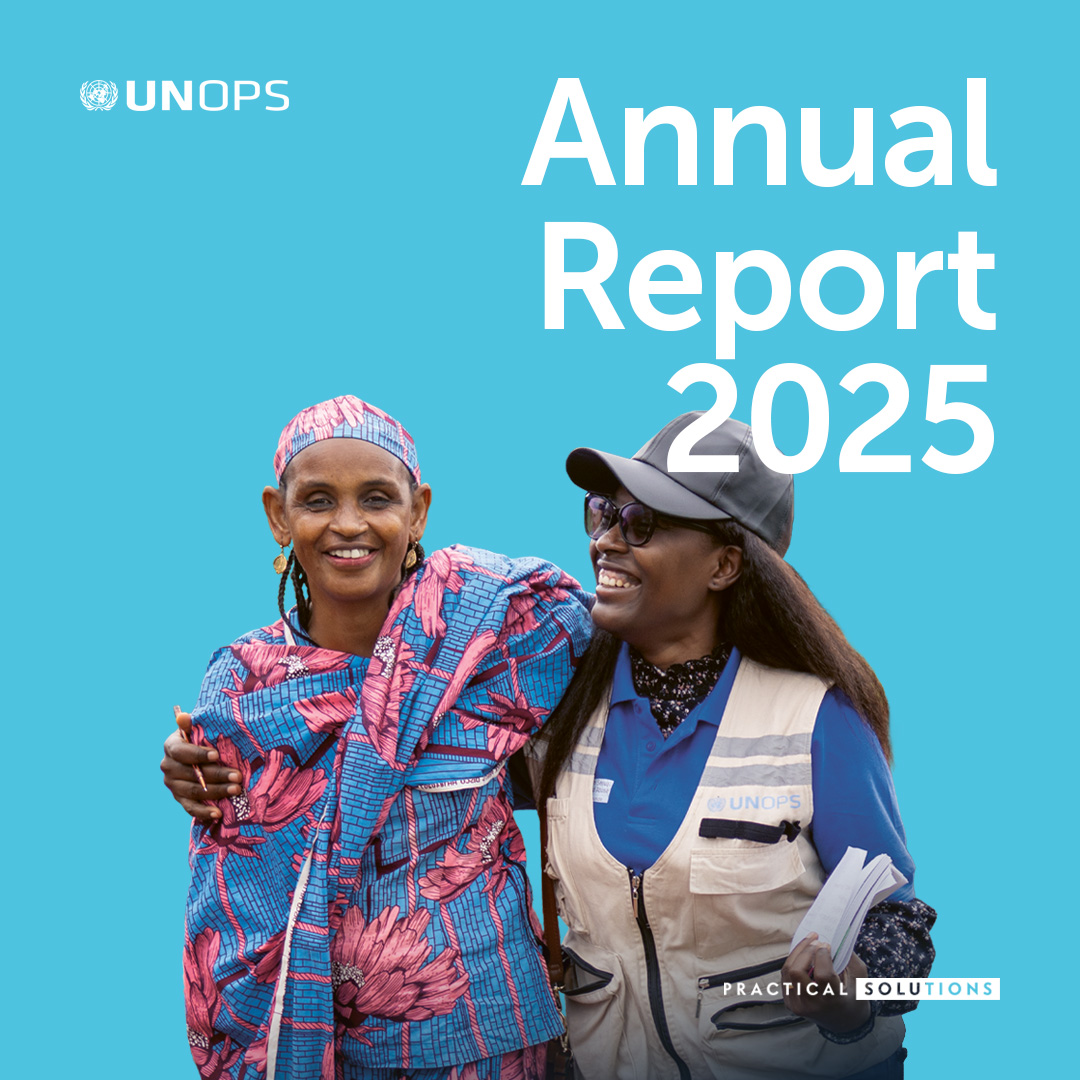 UNOPS_Chief's tweet photo. I’m very pleased to present @UNOPS 2025 Annual Report.

Amid profound global challenges, it’s the result of our collective efforts to deliver for communities in need around the world.

The report lays bare what UNOPS does best: Getting things done with practical solutions.

Together with other UN organizations and our partners, UNOPS made a tangible impact in 2025, with much of our work supporting people in highly complex environments like Afghanistan, Gaza, Haiti, Myanmar, Sudan, Ukraine, and Yemen.

💊 We delivered vital medical supplies
👷‍♀️ Created paid work opportunities and boosted local economic development
🏫 Built climate-resilient roads, hospitals and schools for children
🫂 Supported shattered communities to rebuild and come together

At a time when multilateral cooperation is under serious strain, this report speaks to the value of UNOPS agile, efficient, demand-driven approach, and its contribution towards critical humanitarian response, sustainable development, and peace and security efforts.

But together, there is so much more to do. To improve lives, respond to immense needs, and help shape a more peaceful, fairer and greener world for all.

Read the report 👇
https://t.co/HF4CDDOQN4