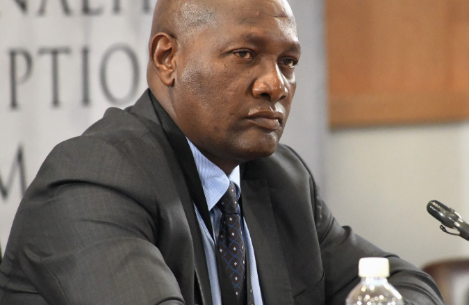 Newzroom405's tweet photo. [BREAKING NEWS] Suspended Head of Organised Crime, Richard Shibiri has been fired for bringing SAPS into disrepute. #Newzroom405 https://t.co/rkLoSOTv59