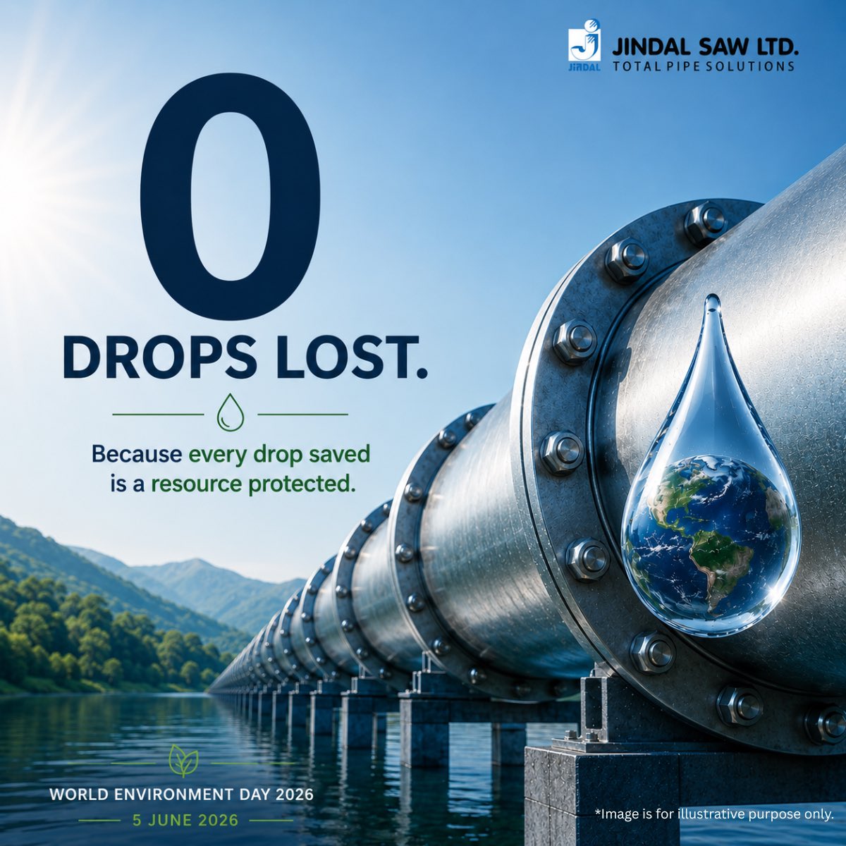 Jindal_SAW's tweet photo. Most of us think sustainability is about what we add - trees, solar panels, windmills.
But often, it begins with what we prevent:
- Water lost to leaks
- Energy wasted
- Resources replaced too soon
 
This #WorldEnvironmentDay, let's celebrate preservation through prevention https://t.co/vHCQgsjmte