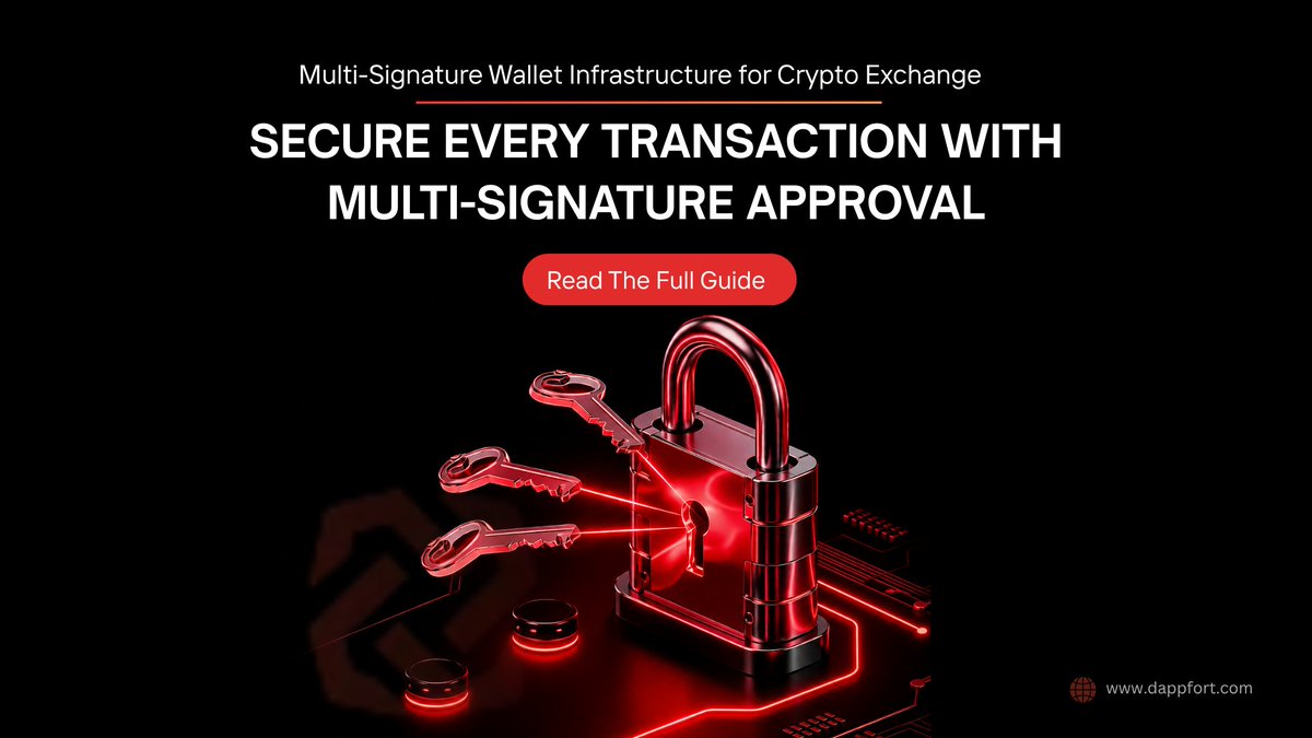 dappfort_global's tweet photo. 🔐 Multi-signature wallets enhance crypto exchange security by strengthening custody controls, reducing risks, and protecting customer assets.
📌 https://t.co/DDDG9JFsnB
#CryptoExchange #MultiSigWallet #BlockchainSecurity #CryptoCustody #Web3 #Dappfort https://t.co/kyjNRh0R6V