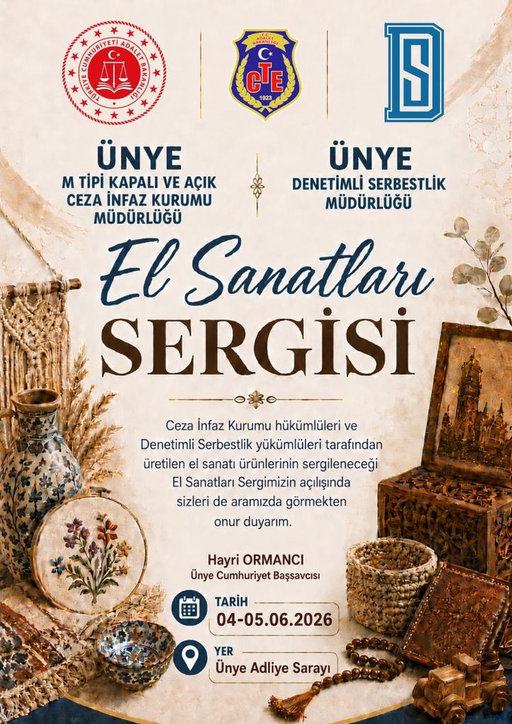 DSM_UNYE's tweet photo. Sergimize davetlisiniz...
#cte
#TürkDenetimliSerbestlik20Yıl
#denetimliserbestlikdairebaşkanlığı
#unye https://t.co/bzDpFxB1rD