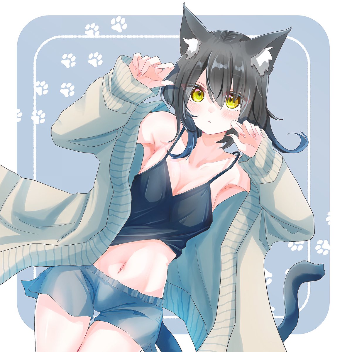 ゆるっとごろ寝のくろねこちゃん