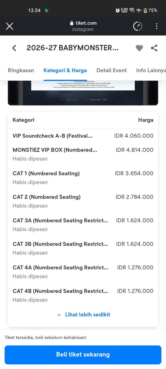 zizzyee's tweet photo. YA ALLAH MAUUUUUUU BGT NONTON BAEMON KONSER DI JKT NANTI 😭😭😭😭 https://t.co/7khG4hSpa2