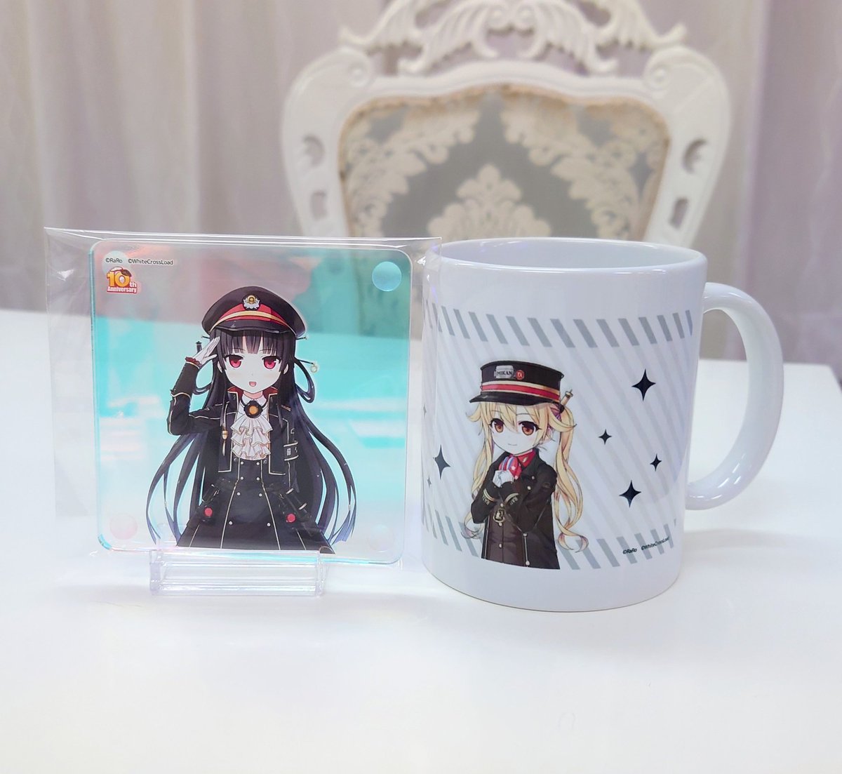 whitecrossload's tweet photo. 【マグカップイメージ】
ハチロク＆オリヴィマグカップのイメージです☕
#まいてつ
#まいてつ10周年 https://t.co/MkUwrY1xN0