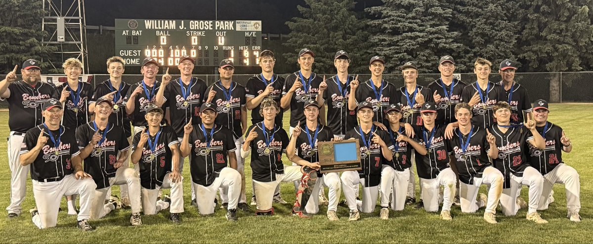 alechamsports's tweet photo. Cannon Falls Bomber baseball (@CFBombersBSB) are the Section 2AA champions and headed back to the Class AA State Tournament! The Bombers beat the Le Sueur-Henderson Giants 6-3 &amp; 9-1 Thursday to come out of the elimination bracket. Cannon Falls last made state in 2023. https://t.co/eQ6jO7Angs