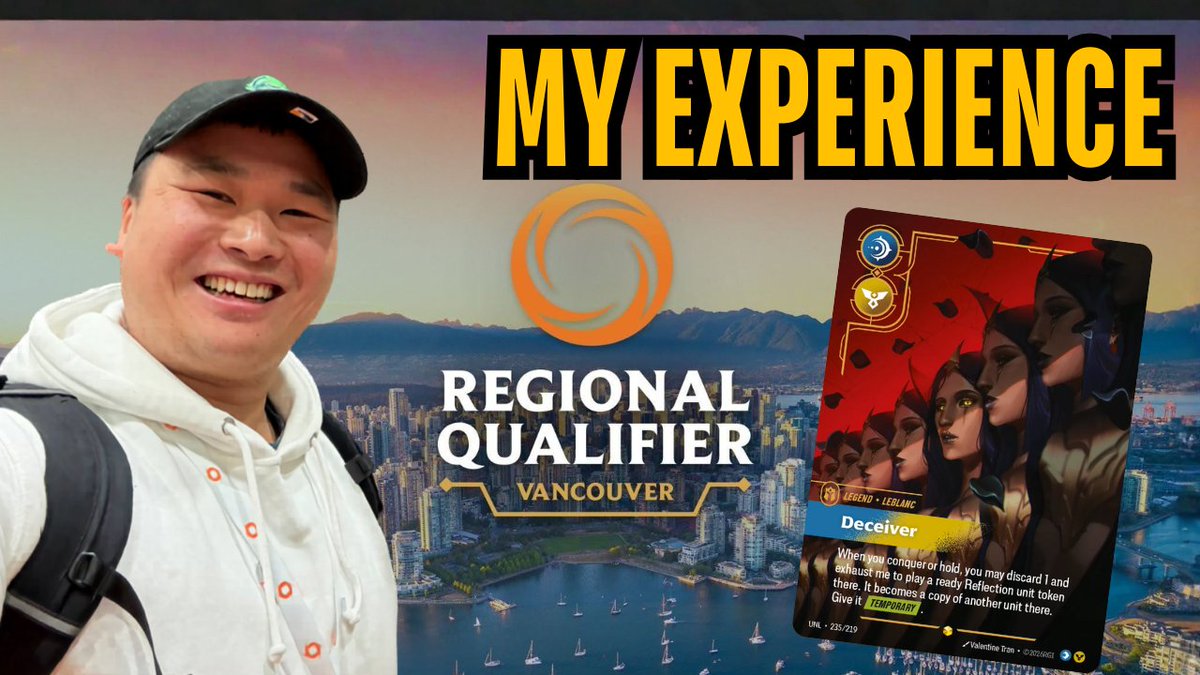 samsonxp_'s tweet photo. Riftbound regionals humbled me, but the vlog is live anyway. LeBlanc tried its best.
https://t.co/UdyMlvuflu https://t.co/07ESCST1YC