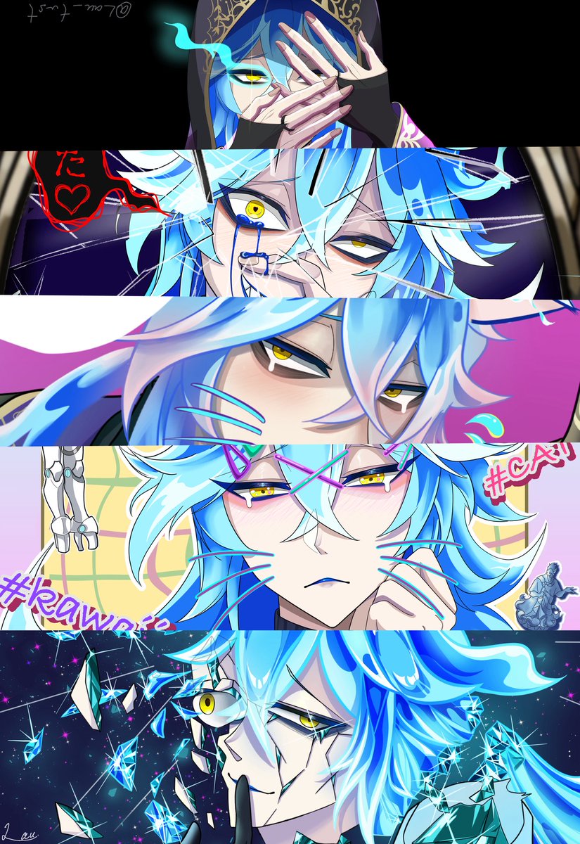 Lau_twst's tweet photo. #このタグを見た人は自分の絵柄の目の部分を見せる https://t.co/AAVvEYYsuz