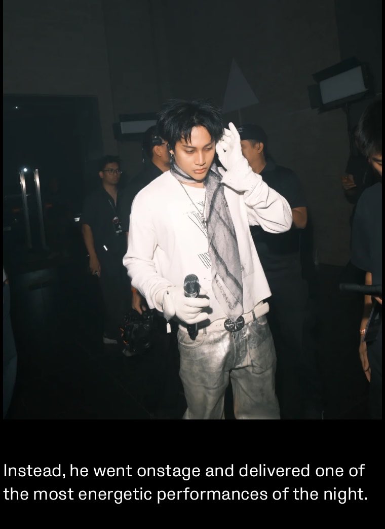 krstnrrae's tweet photo. Before FELIP took the stage for his SULFUR event, he was battling something far less glamorous than the excitement waiting outside.

Backstage, hours before the show, the SB19 member and solo artist admitted he had been sick for days. That evening, he told me, was the worst he had felt since it began. His voice was not in its best condition. Under normal circumstances, it would have been understandable if he held back.

thank you and please know that you did well. 
Proud of you, as always. 

🔗 https://t.co/lHW1W9yRUk

@felipsuperior